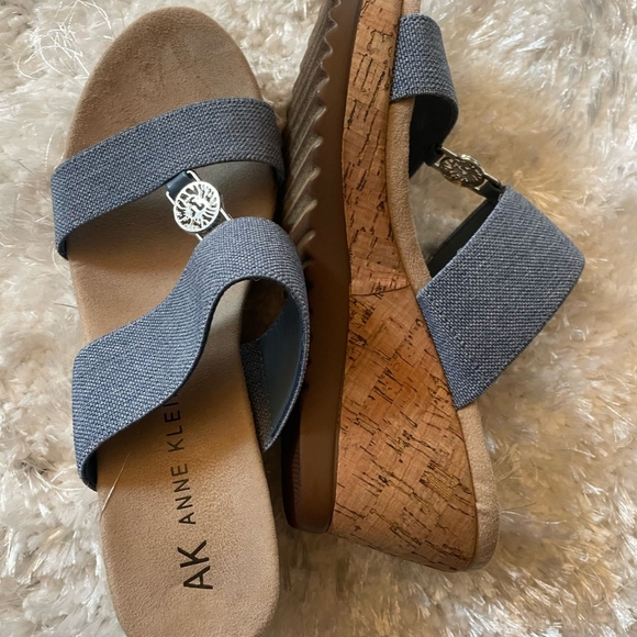 Anne Klein Women's Blue Sandals - Picture 7 of 7